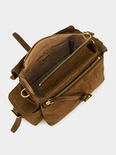 Prada Cocoa Brown Explore Medium Suede Shoulder Bag