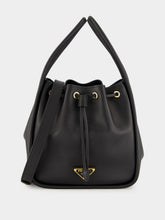 Prada Black Darling Leather Mini Bucket Bag