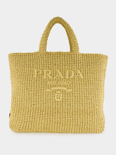 Prada Natural Large Crochet Tote Bag