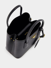 Prada Black Double Saffiano Leather Mini Bag