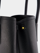 Prada Black Double Saffiano Leather Mini Bag