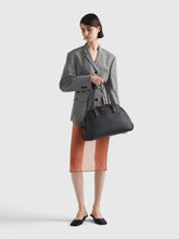 Prada Black Medium Leather Tote Bag