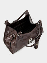 Prada Dark Brown Medium Leather Tote Bag