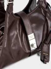 Prada Dark Brown Medium Leather Tote Bag