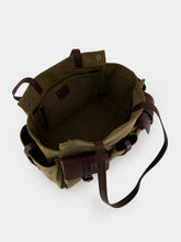 Prada Forest Green Route Canvas Tote Bag