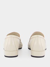 Prada Ivory Leather Loafers