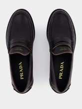 Prada Black Leather Loafers