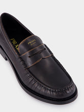 Prada Black Leather Loafers