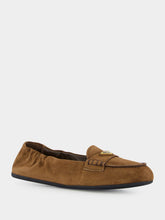 Prada Brown Suede Loafers
