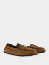 Prada Brown Suede Loafers