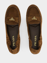 Prada Brown Suede Loafers