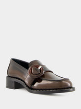 Prada Sienna Brushed Leather Loafers