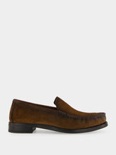 Prada Cocoa Suede Leather Loafers