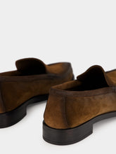 Prada Cocoa Suede Leather Loafers