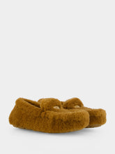 Prada Caramel Shearling Driving Shoes