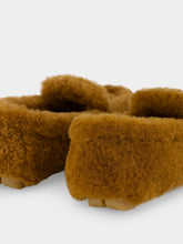 Prada Caramel Shearling Driving Shoes