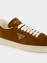 Prada Brown Suede Sneakers