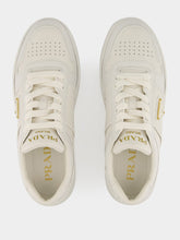 Prada White Low-Top Leather Sneakers