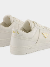 Prada White Low-Top Leather Sneakers