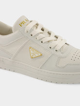 Prada White Low-Top Leather Sneakers