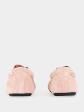 Prada Peach Re-Nylon and Suede Collapse Sneakers