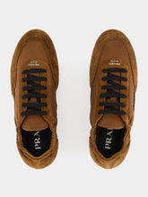 Prada Palisander Brown Re-Nylon and Suede Sneakers