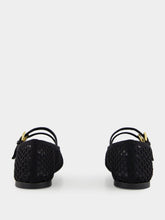 Black Mesh Fabric ballerinas | PDP - Fashion Clinic