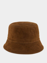 Prada Brown Leather Bucket Hat