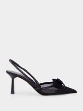 Prada Black Slingback Bow Pumps