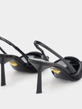 Prada Black Nylon Slingback Pumps