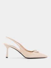 Prada Brushed Leather Slingback Pumps