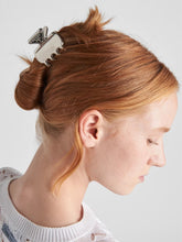 Prada Enameled Metal Hair Clip