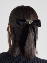 Prada Black Velvet Hair Clip
