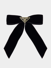 Prada Black Velvet Hair Clip