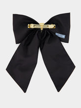 Prada Black Re-Nylon Bow Hair Clip