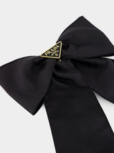 Prada Black Re-Nylon Bow Hair Clip
