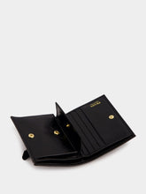 Prada Black Saffiano Leather Compact Wallet