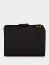 Prada Black Saffiano Leather Compact Wallet