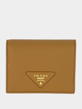 Prada Small Caramel Brown Leather Wallet