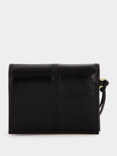 Prada Black Patent Leather Triangular Logo Wallet