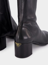 Prada Black Stretch Nappa Leather Booties
