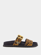 Prada Honey Printed Leather Slides