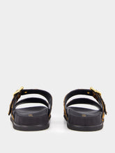 Prada Honey Printed Leather Slides