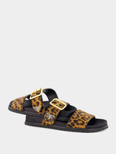 Prada Honey Printed Leather Slides