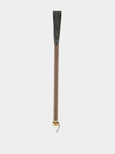 Lorenzi Milano Large Leather Shoehorn with Deer Pommel