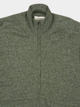 Piacenza 1733 Olive Green Cashmere and Linen Zip Sweater