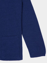Piacenza 1733 Ecaille Fleur Blue Silk and Cotton Knit Chore Jacket