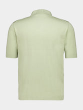 Piacenza 1733 Light Green Silk and Cotton Polo Shirt