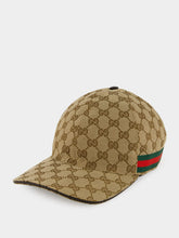 Gucci Beige and Dark Brown GG Canvas Baseball Hat