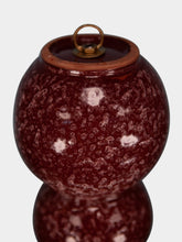 Honoré Henriette Raffia Fringed Red Pendant Lamp